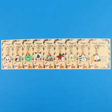 9pcs/18pcs Mixed Christmas Enamel Keychain Charms, Xmas Assorted Pendant With Happy Holidays Greeting Card, Lobster Clasp Holiday Gift - Multicolor - View 9