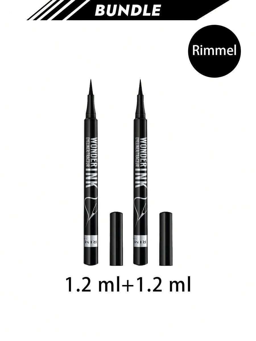 Rimmel [Bundle] Wonder'Ink Liquid Eyeliner 001 Black 1.2 Ml X 2 - 001 Black - View 1