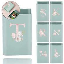 Gold Letter Print Portable Pill Box, Multi-Compartment Sealed Medicine Storage Box, Compact Daily Pill Container, Suitable For Travel And Daily Use - Multicolor - View 1
