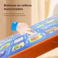 Multifunctional Children's Toy Phone With Built-In Music, Sound Effects, And Educational Content; Easy To Use And Durable. Orange - Orange - View 8
