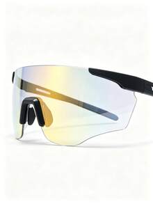 361degree 1pc Unisex 26g Lightweight Smart Transition Lens Professional Protection Hd Clear Vision Wind And Sand Resistant Sporty Sports Cycling Glasses For Cycling Outdoor Sports Running - Multicolor - View 13