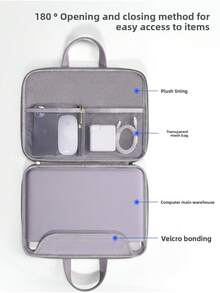 Default Khaki-Pink Computer Accessory Storage Bag & Storage Box - View 3