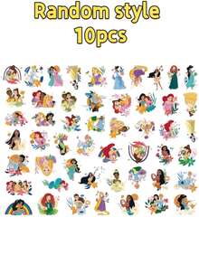 Disney Princess Stickers, Creative And Cute Office Decoration Stickers, Suitable For Decorating Desktops, Folders, Pen Holders, Notebooks, And Other Graffiti Stickers - A - View 6