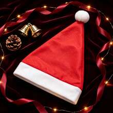 3pcs Adult Christmas Hats Felt Santa Hat Xmas Party Decorations For New Year Holiday - Multicolor - View 6