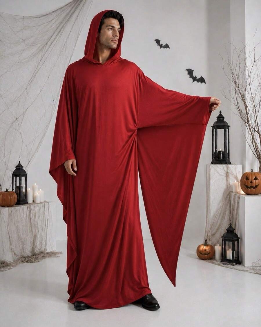 Men Cosplay Clothing - Red - View 1