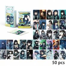 KIMETSU NO YAIBA Official Authentic Tokito Muichiro A-Style 50pcs LOMO Photo Cards Box Set, Includes Single Character Cards, 3 Different Card Backs, Eye-Catching Anime Merchandise - Multicolor - View 5