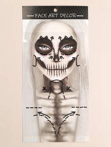 STARTTOOS Halloween Face Gem Stickers Easter Makeup Party - 3D Face Neck Chest Decoration Rhinestone Stickers DIY Holiday Party Gift Decoration Gem Stickers 1pc/Pack - Multicolor - View 5