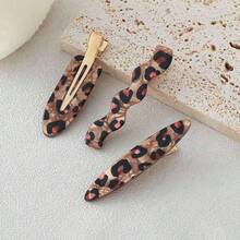 6 buah Jepit Rambut Samping Dahi Motif Leopard Gaya Vintage, Aksesori Rambut Cocok untuk Pemakaian Sehari-hari Wanita - MultiWarna - View 5