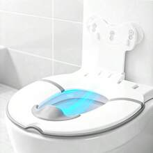 Foldable Toilet Seat Cover, Portable, Space-Saving, Washable And Fade-Resistant, With Cute Cartoon Pattern, Splash-Proof Design, Suitable For Outdoor Use, With Toilet Seat Ring, Easy To Store, Universal Children Splash-Proof - Multiple Styles - View 6