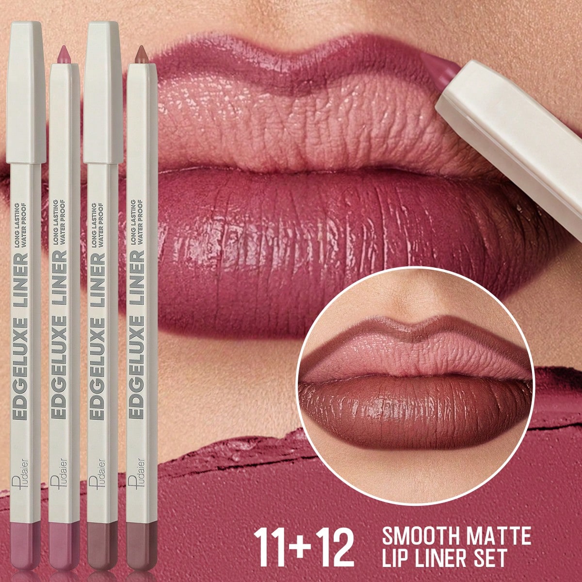 Shein 10+03 Silky Lip Liner & Matte Liquid Lipstick Set - Create Stunning 3D Contours With Precision Lip Liner, Long-Lasting Waterproof & Smudge-Proof Color, Halloween & Christmas Gift - Essential Makeup Tool For Bold & Beautiful Lip Looks! - Image 18