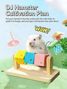 Wooden Fun Cube Toy, Suitable For Hamsters And Small Hamsters - Small Pet Hiding Cave, Chewing Toy And Daily Supplies - View 3