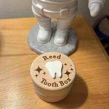 Custom Name Tooth Fairy Box,Personalized Wooden Tooth Fairy Coin Box,Boy Girl Tooth Box Keepsake,Kids Birthday Gifts,Baby Shower Gift - Multicolor - View 2