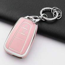 2/3/4 Buttons Camry CHR Corolla RAV4 Alphard Land Cruiser Prado Prius 2017-2022 TPU Car Key Fob Cover Keychain - B - View 29