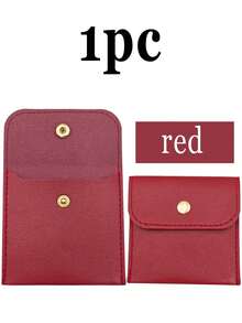 1/5/10pcs Faux Leather Jewelry Bags With Snap Closure - Luxury Gift Bags, Jewelry Packaging Bags, Jewelry Gift Bags, Wedding Birthday Return Gift Candy Bags, Suitable For Earrings, Necklaces, Bracelets And Rings Storage - Color - View 20