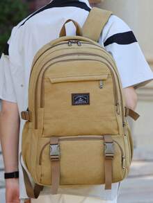 多隔層大學風尼龍男士後背包，可容納 15.6 吋筆電，多口袋輕量大容量旅行通勤日用包，多功能書包，適合學生、國中生、高中生、護理師、教師、商務人士，適用旅遊度假、出差、日常通勤、購物、辦公、約會、登山、訓練、工作，生日禮物、節日禮物 - 彩色 - 查看 10