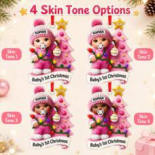 Ornamen Pohon Natal Nama Kustom, Dekorasi Gantung Liburan Personalisasi, Liontin Pohon Natal Meriah untuk Rumah dan Pesta, Hadiah Kenang-kenangan Kustom, Dekorasi Nama Keluarga yang Dapat Disesuaikan, Hadiah Natal Musim Dingin, 2D Datar, Hadiah untuk Keluarga dan Teman - Gaya D - View 3