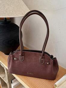 Retro Artistic Style Elegant Versatile Textured Shoulder Bag, Niche Design, Fashionable And Personalized Handbag, Suitable For Commuting And Dating. - Coffee - View 13