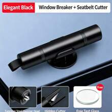 2-In-1 Car Safety Hammer Emergency Escape Tool, Spring-Loaded Window Glass Breaker And Seat Belt Cutter, Portable Car Rescue Tool With Mounting Base, Universal Vehicle Accessory - A - View 13