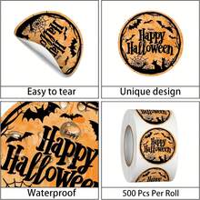Halloween Sticker Set - Holiday Labels, Suitable For Candy Bags, Party Favors, Packaging, Crafts And More - Spooky Holiday Decor - View 3