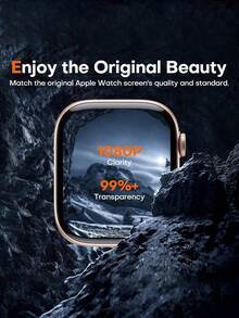 4片裝透明水凝膠螢幕保護膜，適用於Apple Watch 38/40/41/42/44/45/49mm，防刮保護膜，軟膜，相容於Watch Ultra/SE/8/7/6/5/4/3/2/1，手錶配件，日常必需品 - 4片透明 - 查看 3