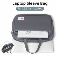 DANYCASE 15.6 吋筆電保護套，附名片插槽，相容 Neo 13" A3404、Air 13.6 A2681 A3113、Air15 A2941 A3114，耐用手提公事包，附前拉鍊口袋 - 灰色-A - 查看 5