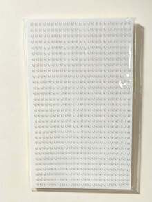 5~2mm Pearl Face Rhinestone Stickers, Hair Accessories, Eyebrow Stickers, Diamond Stickers - White - View 6