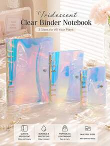 A5/A6/A7 Transparent Binder, Portable Transparent Sticker Book, Sticker Photo Album, Photo Storage Bag, Photo Album, Budget Planner, Diary, Notebook, Office Supplies Sticker Book, Student Supplies - Multi-color - View 9