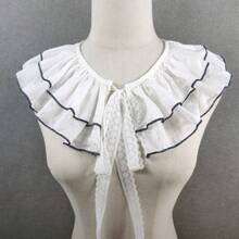 1pc Women's Multicolor Exquisite Handmade Pleated Halloween Bohemian Polyester Fashion New Style All-Season Versatile Fake Collar - Multicolor - View 13