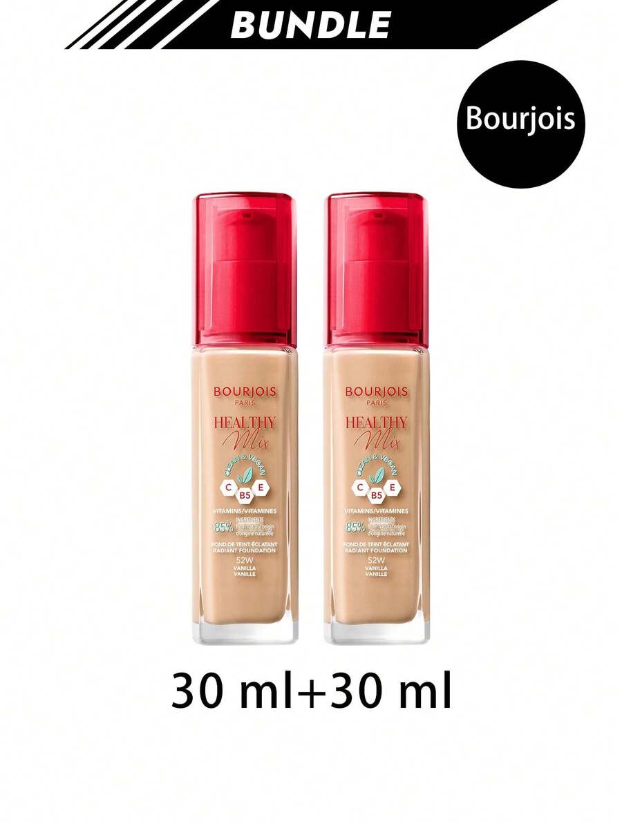 Bourjois [حزمة] كريم أساس صحي نظيف نباتي مضيء 52W فانيليا 30 مل * 2 - فانيليا 52 واط - مشاهدة 1