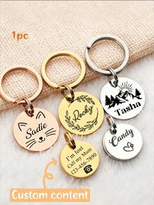 MerexSync Custom Dog Tags, Personalized, Engraved, Cat Tags, Custom Pet Name Tags, Dog Tags With Name, Pet Gifts, Dog Birthday Gifts, Gifts For Dog Lovers, Dog Supplies, Cat Supplies, Dog, Cat, Unique Gifts, Silent Dog Tags, Christmas, Christmas Gifts, Dog Supplies, Dog Collars, Dog Harness, Cat Accessories, Cat Collars, Puppies, Dog Toys, Personalized, Custom Products, Personalized Gifts, Dog Christmas, Kitten Collars, AirTag Holder - Multicolor - View 10