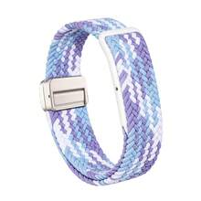 Magnetic Nylon Watch Band, Compatible With Air, Breathable Replaceable Strap, With Plastic Buckle, Adjustable Performance Loop, Suitable For Screenless Fitness Tracker - Air - View 7