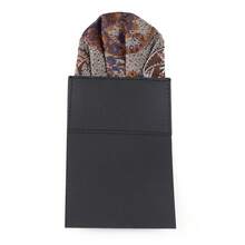 ZONFAZ 1 Buah Sapu Tangan Saku Pria Motif Paisley dengan Sisipan Lurus (Versi Tebal), Sapu Tangan Saku Longgar untuk Pengantin Pria, Pengiring Pengantin, dan MC Jas Tuxedo - MultiWarna - View 9