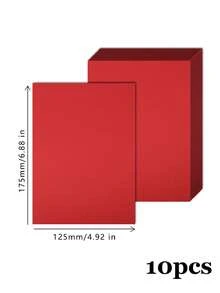 5X7 Inch Blank Colored Cardstock, Christmas Red/Green Cardstock, Blank Greeting Card Base Paper, Thank You Card Making Paper, Handmade Cardstock, Thickened Paper For Trading Cards, Handmade Invitation Paper - Multicolor - View 10