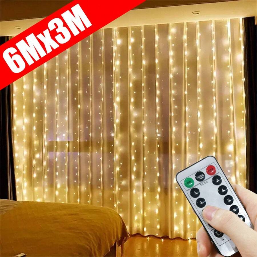 600 مصباح LED ستارة خيالية مع جهاز تحكم عن بعد - 8 أوضاع إضاءة، مثالية لعيد الميلاد، الديكور الداخلي، الزفاف، عيد الميلاد، الهدية، حفلة العطلة، ديكور أجواء غرفة النوم، أضواء سلسلة، تعمل بطاقة USB