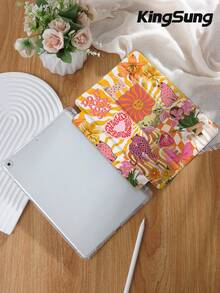 Kingsung 豹紋拼接平板保護殼，相容 iPad 9.7/10.2/10.5/10.9/12.9/Pro 11、第 10 代、Air 8 (M4) 2026 (11/13 吋)，相容 Galaxy Tab S6 Lite 10.4 吋，相容 Kindle Paperwhite 第 12 代 2024、Kindle 第 11 代 2022，柔軟防震，智慧支架/自動喚醒/睡眠 - 彩色 - 查看 4