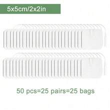 Multiple Sizes Of Electrode Pads, 2mm Pin Connector, Replacement Gel Pads, High-Quality EMS Massage Patches, Suitable For TENS Therapy Devices, Non-Woven Muscle Stimulators, Best Price - Multicolor - View 1