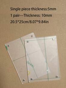 1件/2件/4件組 壓克力相框套組，透明壓克力相框，現代風格桌面相框，適合居家與辦公室裝飾，亦適用於照片製作，堅固磁吸支架，適用於照片、辦公名片及其他物品，壓克力板附雙面保護膜，Iman Home 冰箱磁吸照片牆架（DIY版） - 透明色 - 查看 22