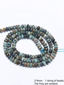 Natural Amethyst Amazonite Stone Beads 4x2mm Faceted Flat Round Rondelle Shape Diy Beads For Jewelry Making Bracelet Necklace Keychain Making Supplies - Multicolor - View 32