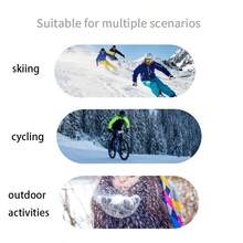 1 Pair Winter Warm Gloves, Thermal Lined & Thickened, Cold-Proof & Warm, Unisex, Suitable For Outdoor Cycling, Skiing - Multicolor - View 10