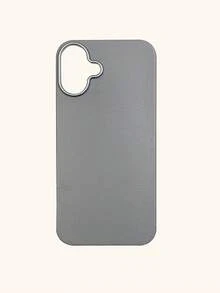 1pc 4-Color Optional Solid Color Lychee Texture Faux Leather Large Window Phone Case, Ins Premium Minimalist Business Solid Color Leather Texture, A Classic Black / B Beige White / C Premium Gray / D Caramel Brown, Faux Leather Matte Lens Raised Full Coverage Anti-Drop Soft Shell, Autumn/Winter Commute Versatile, Suitable For Personal Use And Gift; Compatible With IPhone Case & Galaxy Case, Compatible With IPhone 17 - Multicolor - View 51