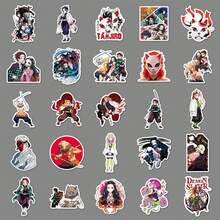 Hasbro/100pcs Demon Slayer Graffiti Stickers, Cross-Border Cartoon Anime Stickers DIY Skateboard Luggage Stickers PVC - Multicolor - View 2