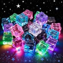 100pcs Mixed Blue Acrylic Ice Cubes, Faux Crushed Ice, Crystal Rhinestone Decorative Plastic Ice Cube Gem Fillers For Vase, Suitable For Home Decor, Wedding Crafts Display, Birthday Graduation Occasions, Best Gift Choice - Multicolor - View 9