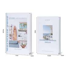 2 Packs Exquisite Decorative Simulation Books, Decorative Bookends, Suitable For Living Room, Study, Bedroom, Hotel, Coffee Table, Bookshelf Decoration, Photography Props, Holiday Decoration - 2pcs - View 6