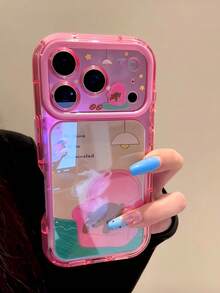 Korean Style Cute Cartoon Bear Phone Case Compatible With Iphone 17 Pro Max, Soft Girl Aesthetic, New Apple 16 Pro, 15 Pro, 18 Pro Max, Full Coverage Shockproof Protective Cover For Women - Multicolor - View 2