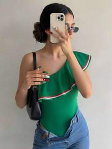 Women Blouses - Green - View 4