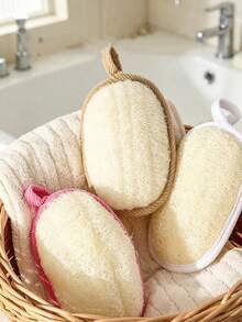 1pc/7pcs Loofah Bath Sponge Pad, Gentle Exfoliating Body Scrubber, Skin-Friendly Shower Loofah Pad For Dead Skin Removal, Rich Lather Bath Accessory With Hanging Loop For Daily Shower Cleansing - Multiple Styles - View 11