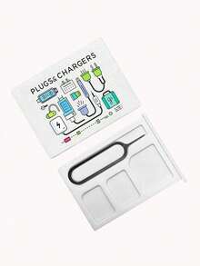 Data Cable Printed Card Holder, SIM Card Pin Slot, Comes With SIM Card Pin, Portable SIM Card Storage Box, Phone Card Holder, SIM Card And SD Card Storage Box With Strap, Travel Storage Box, Compact And Lightweight, Anti-Loss And Durable, Anti-Drop And Durable, Suitable For Smartphones, Tablets And Other Devices, Can Store SIM Cards/SIM Card Pins, Ideal For Storing Backup SIM Cards When Changing Phone Numbers, Also A Great Gift For Back To School Season, Back To School Season, Teacher's Day. - Multicolor - View 15