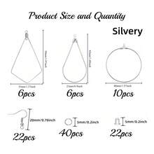 106 Pieces Earring Making Kit With Beading Hoops And Earring Findings | Earring Making Supplies For DIY Earrings Jewelry Making - 106 Pieces - View 2