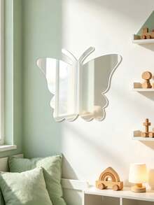 1pc Unbreakable Acrylic Mirror Non-Glass Shatterproof For Kids Room Baby Room,Baby Room Decor,Baby Essentials,Room Decor For Girl - Multicolor - View 6