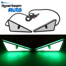 Luz LED Ojo de Demonio Triangular Universal para Decoración de Placa de Matrícula de Coche y Motocicleta, Accesorio de Modificación de Coche - LED Ojo de Diablo - Ver 16